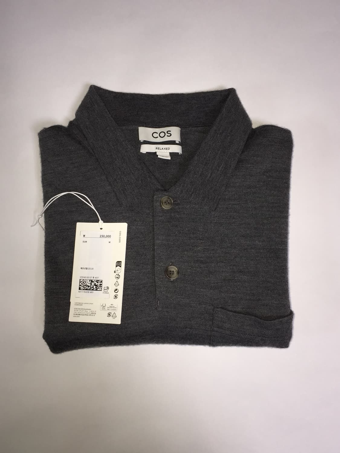 COS 울 니티드 폴로 셔츠 M 상품이미지4
