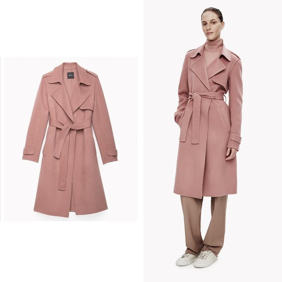띠어리 울 캐시미어 트렌치 코트 상품이미지3