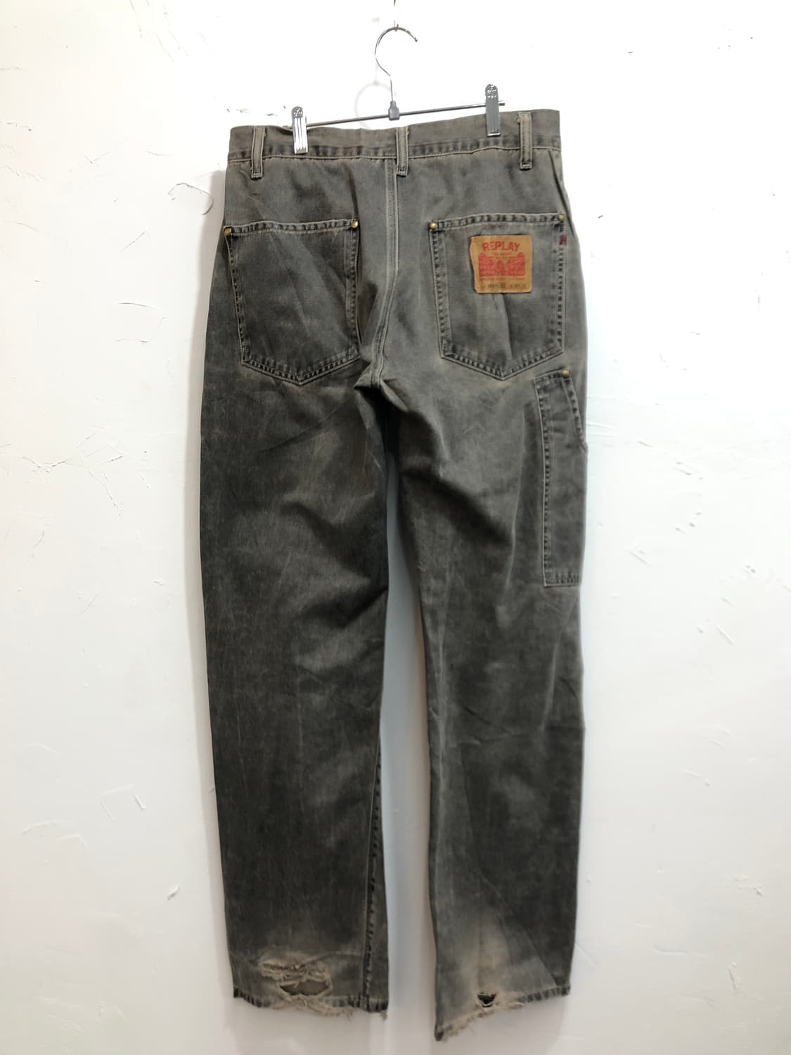 replay 그레이 폴리우레탄 워싱진 상품이미지2