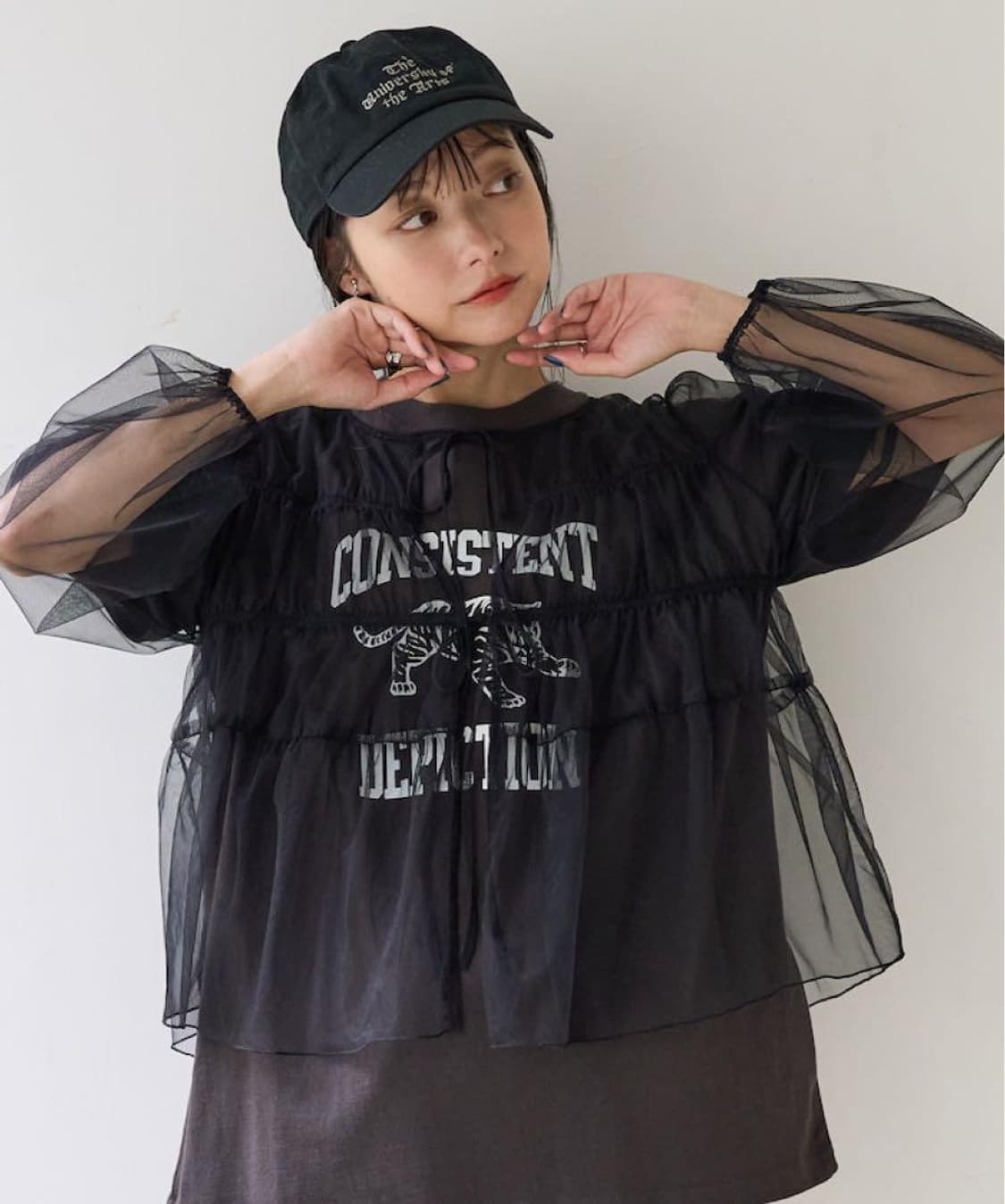 FREAK'S STORE Sheer Blouse 상품이미지2