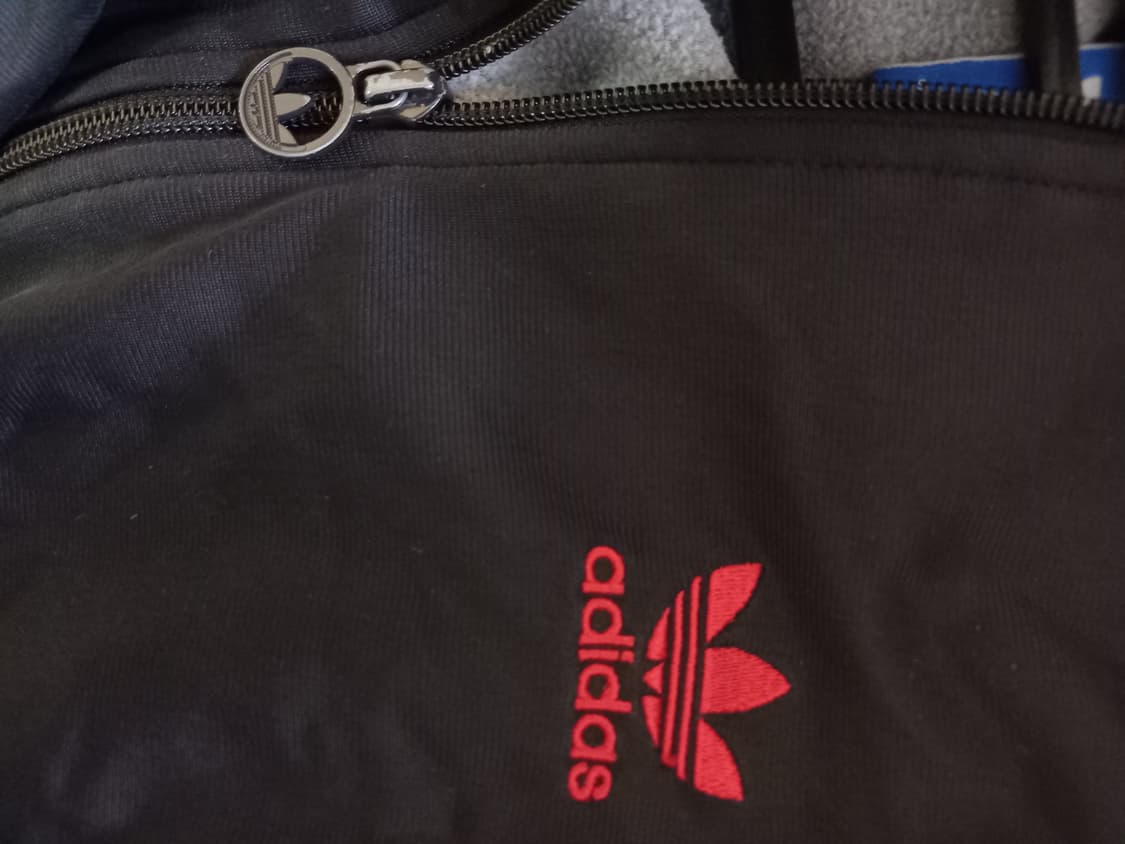 아디다스 대장급 검빨 블랙 트랙탑 저지 져지집업 95/M 상품이미지3