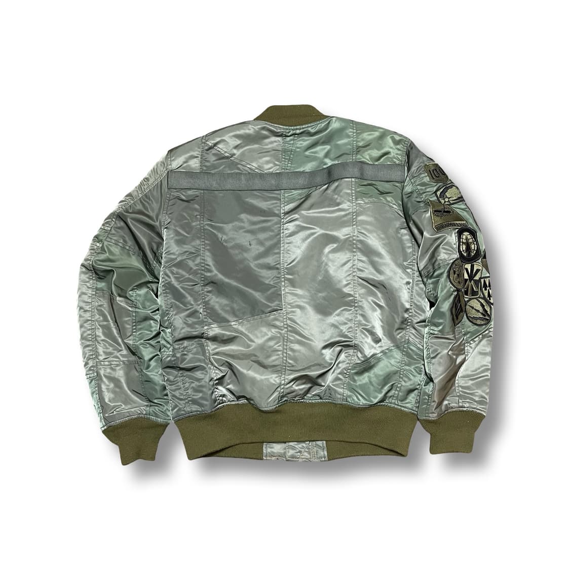 [XL] 쇼트 밀리터리 패치 봄버 자켓 ma1 상품이미지6