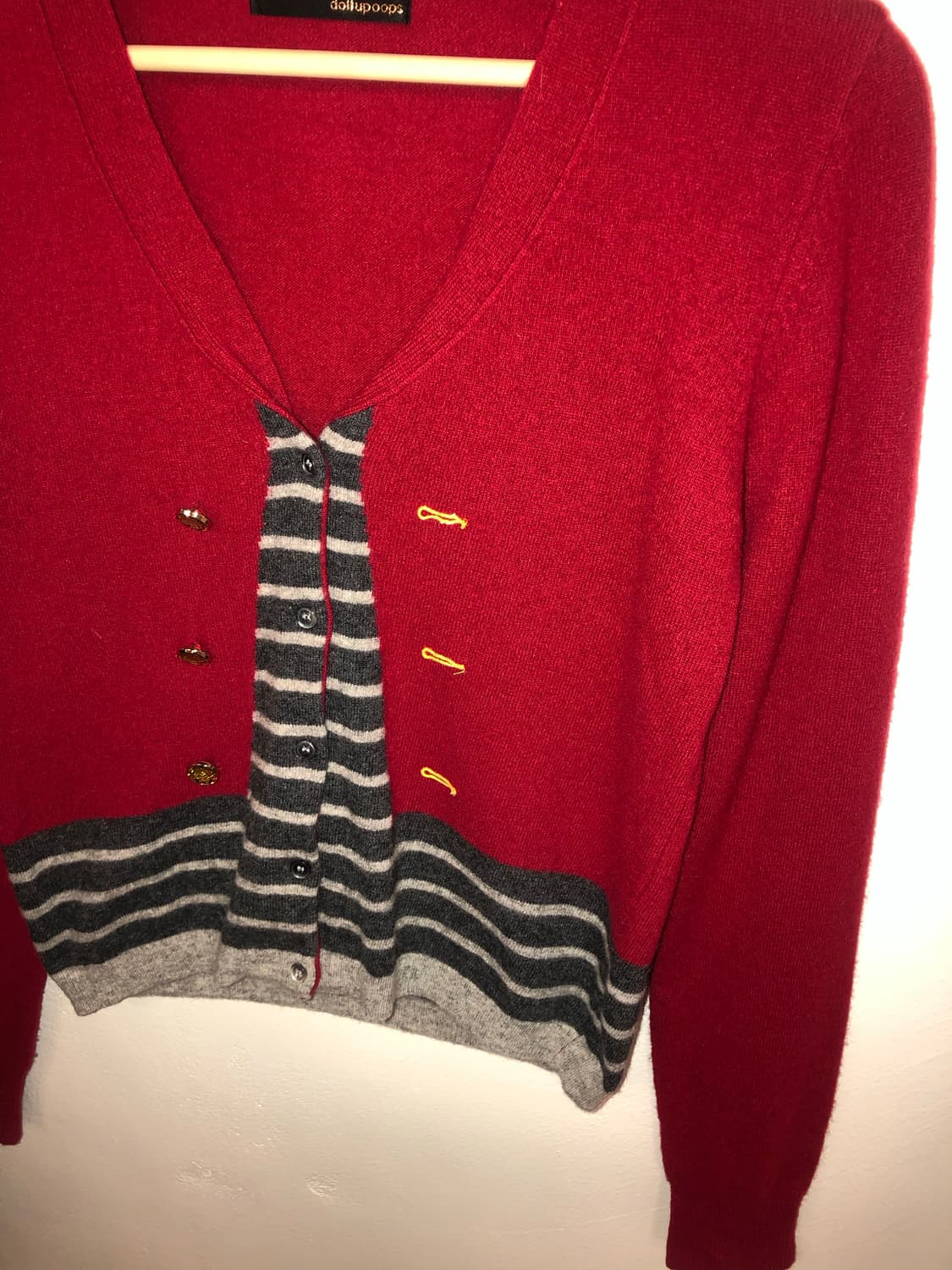 button stripe cardigan 상품이미지3