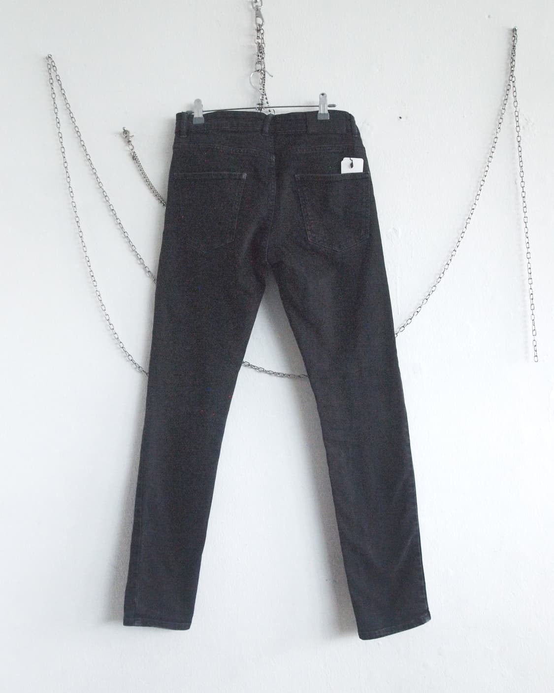 발망 클래식 슬림핏 바이커 블랙진 상품이미지5