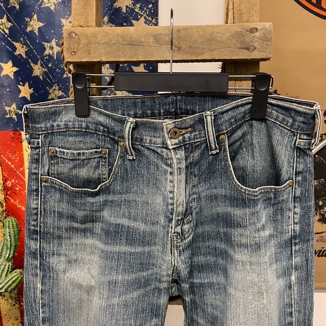 리바이스 559 빈티지 워시드 스트레이트 데님 팬츠 상품이미지3