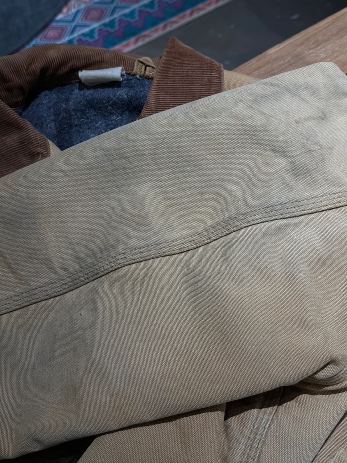 칼하트 90s 베이지 캔버스 초어 자켓 상품이미지10