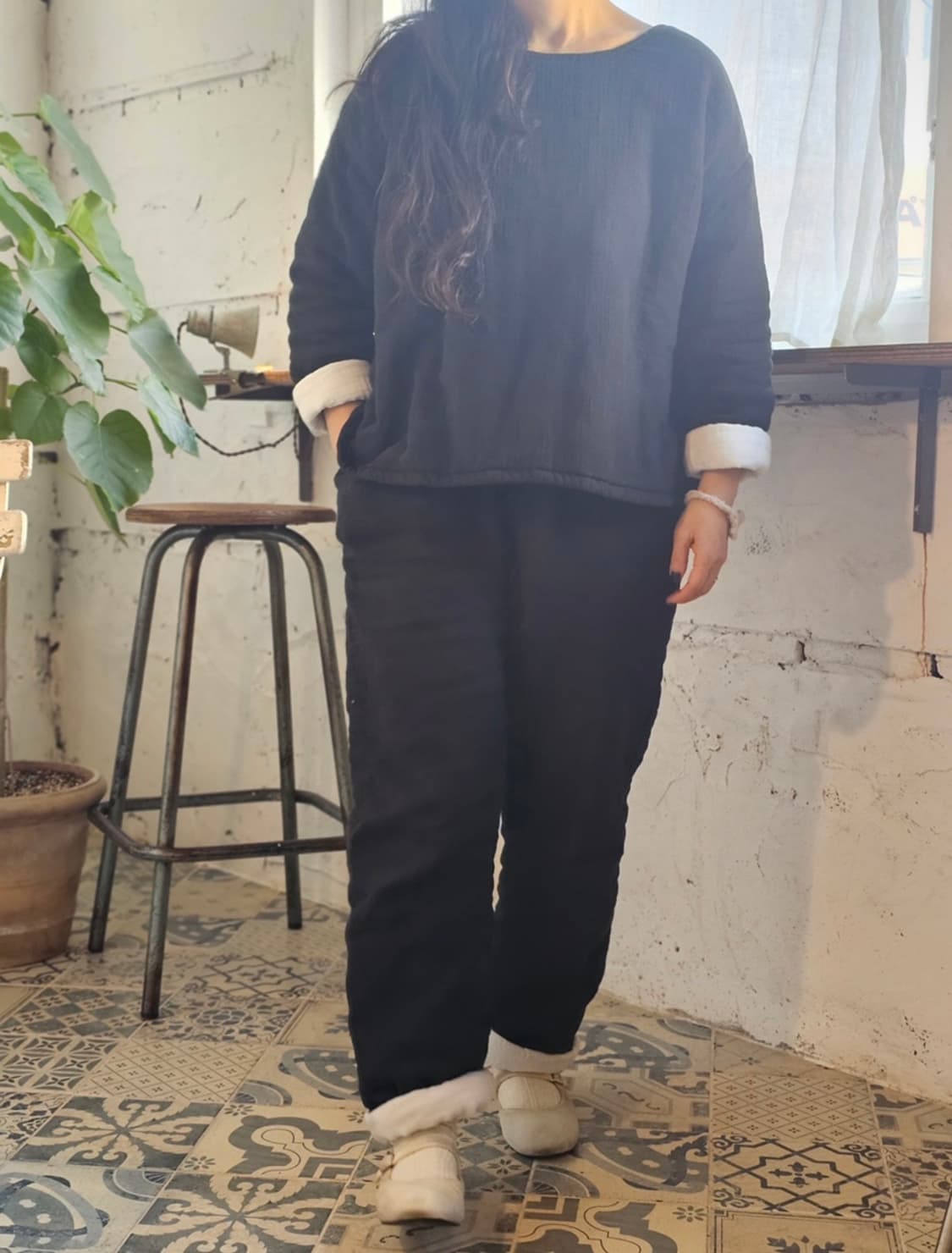 솜 패디드 셋업 상품이미지2