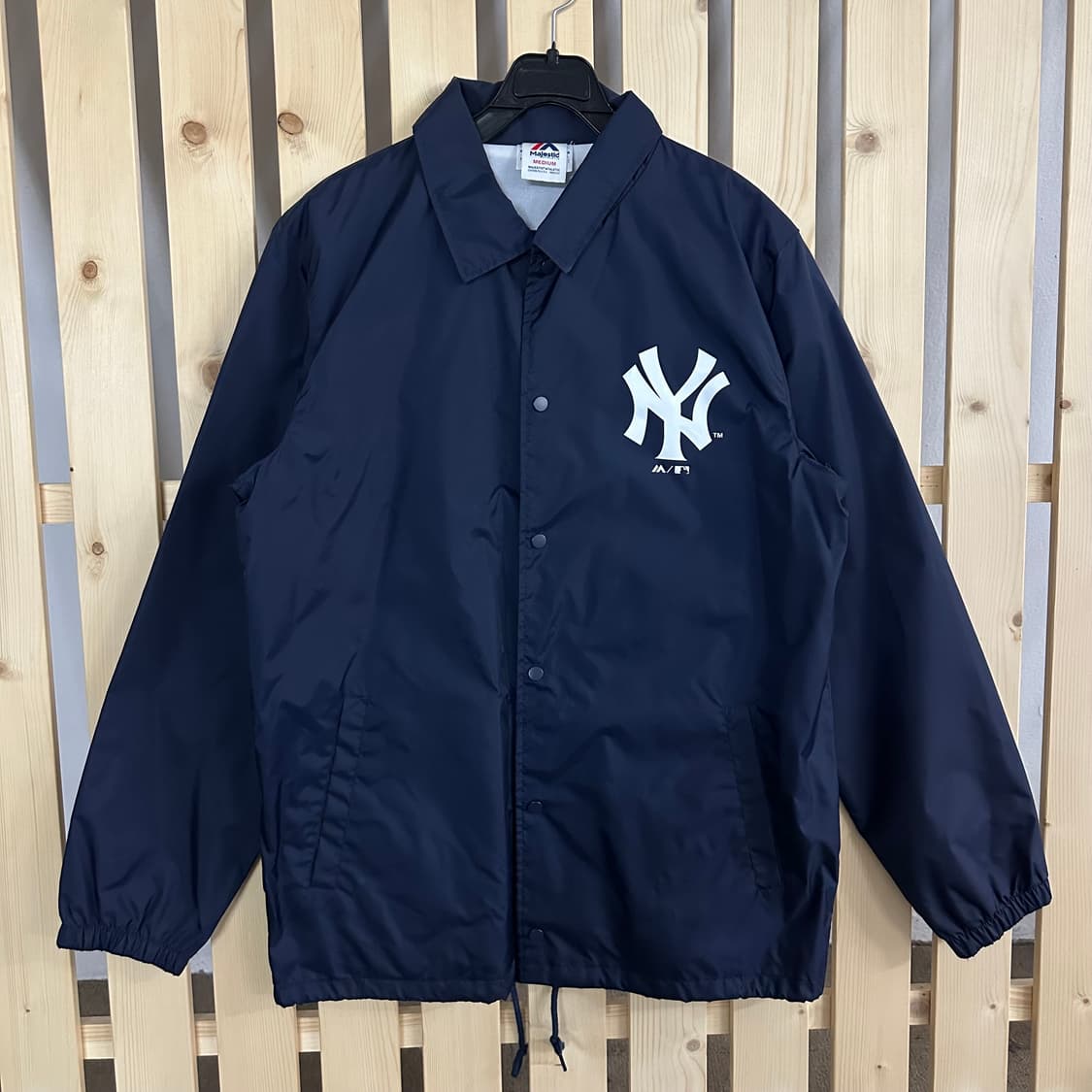 (M) 마제스틱 뉴욕양키스 네이비 코치자켓 상품이미지1