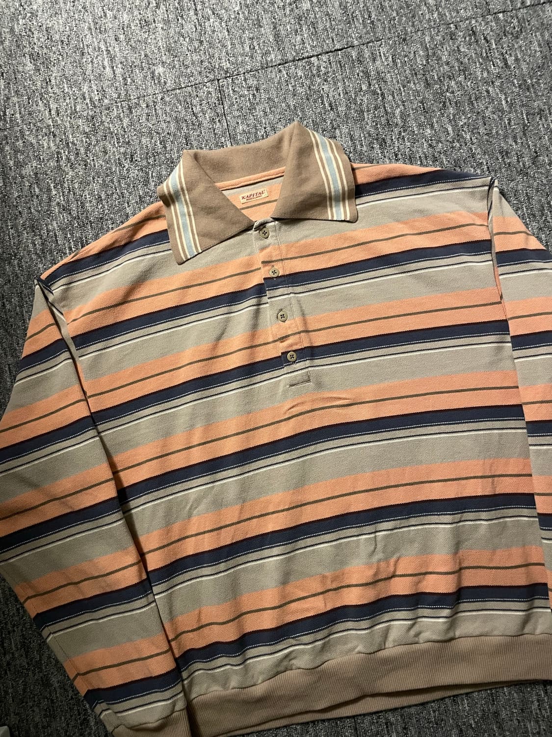 캐피탈 멀티 보더 레트로 폴로 셔츠 [4] 상품이미지2