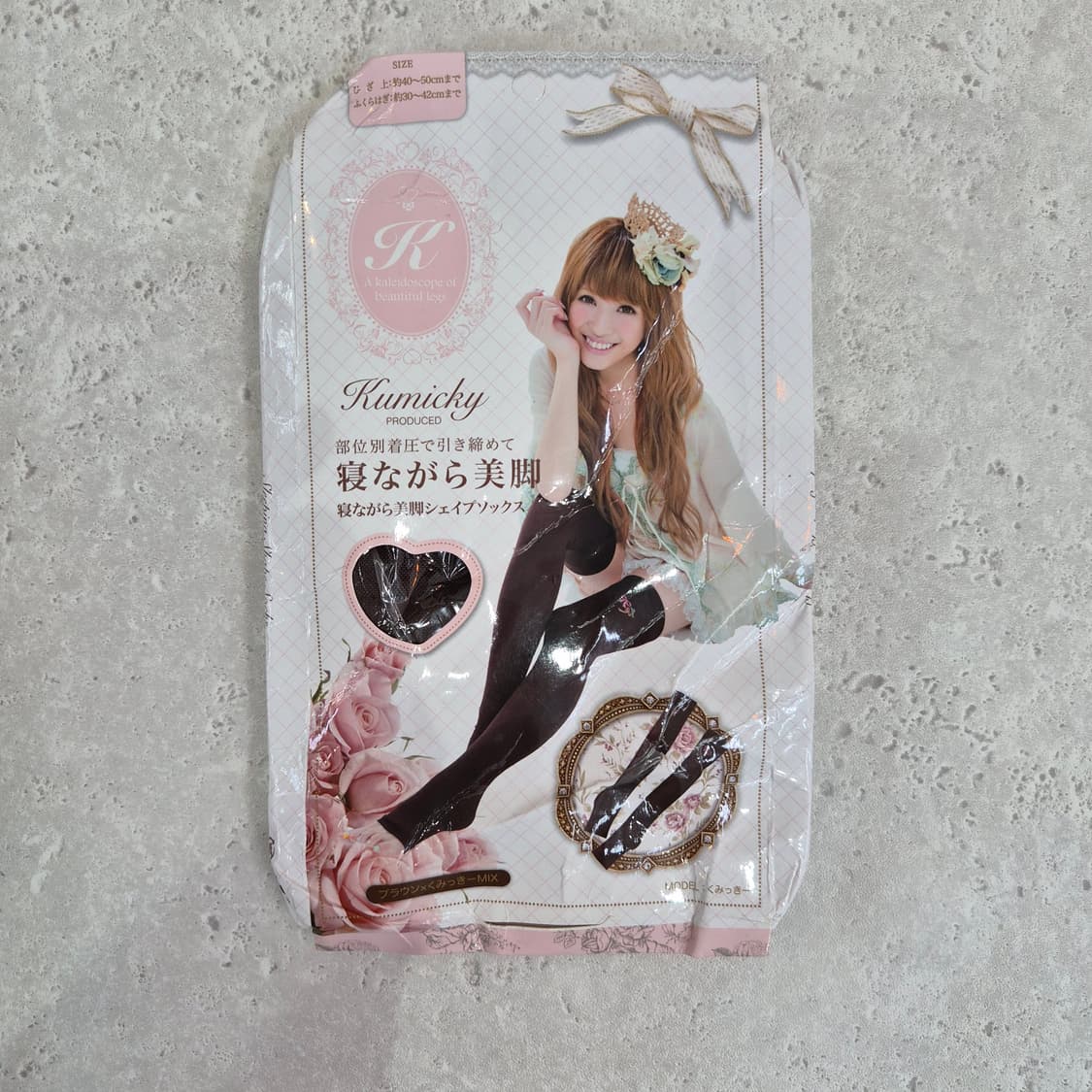 자수 리본 하이서포트형 슬리핑 압박스타킹 상품이미지8