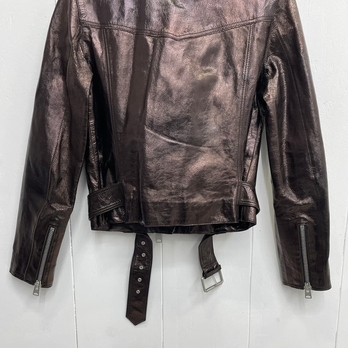 올세인츠 RIGBY PAYTON 바이커 자켓 브론즈 세미슬림핏 상품이미지5