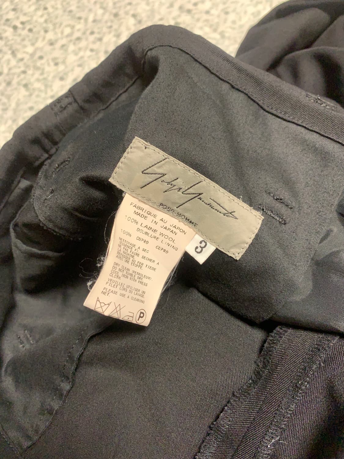 요지 야마모토 드로스트링 팬츠 상품이미지5