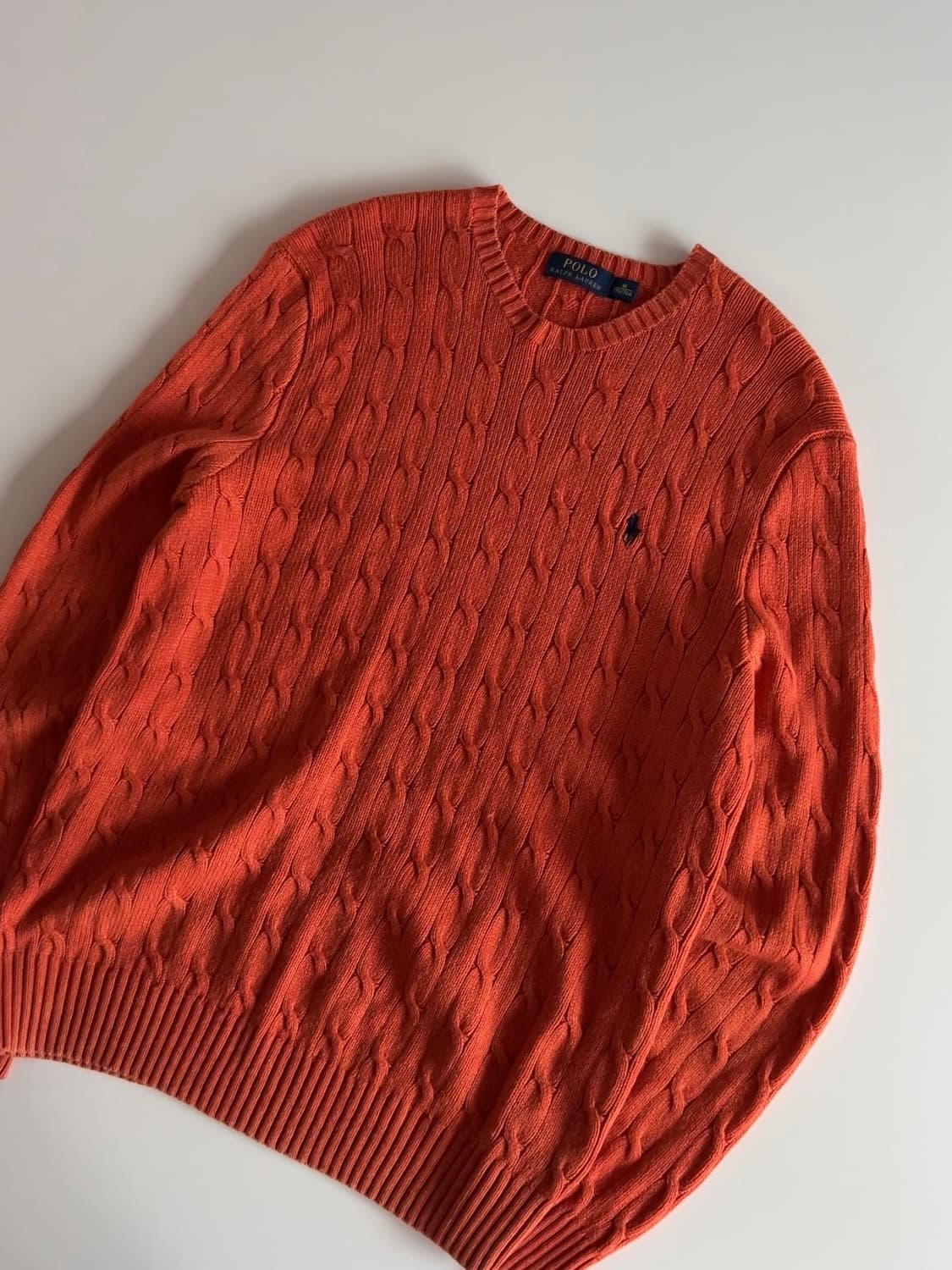 폴로 랄프로렌 실크 케이블 니트 M 상품이미지2