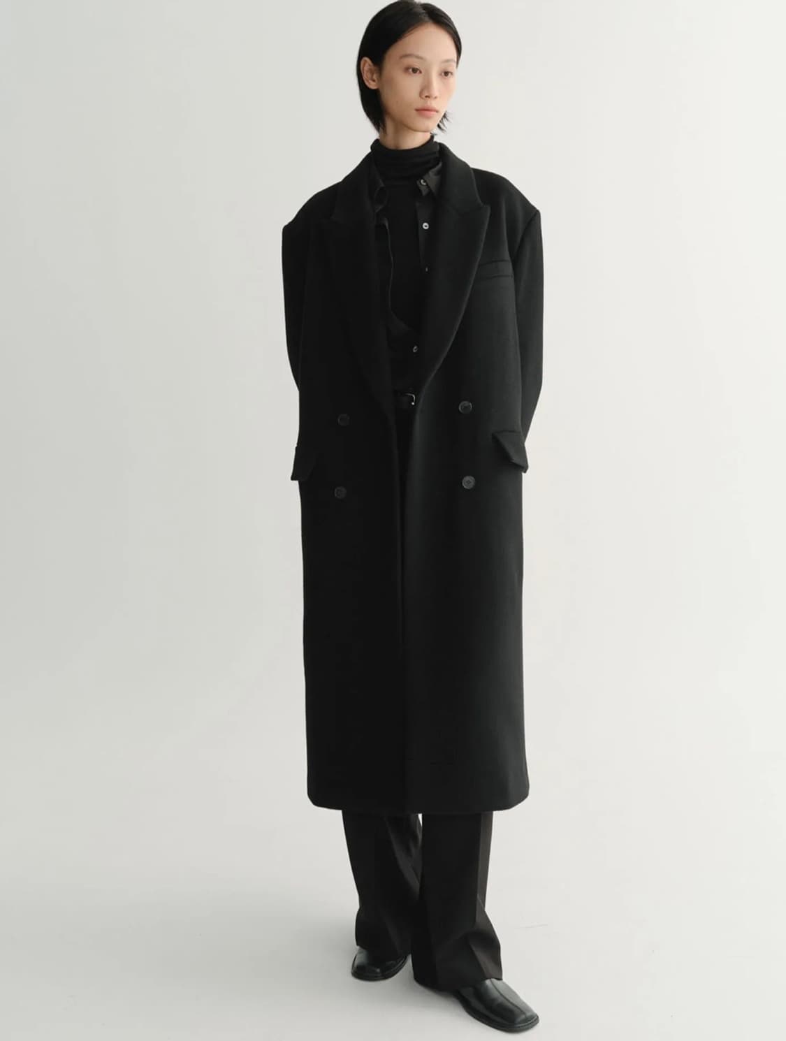 Eaah 이아 오버사이즈 더블코트 상품이미지3