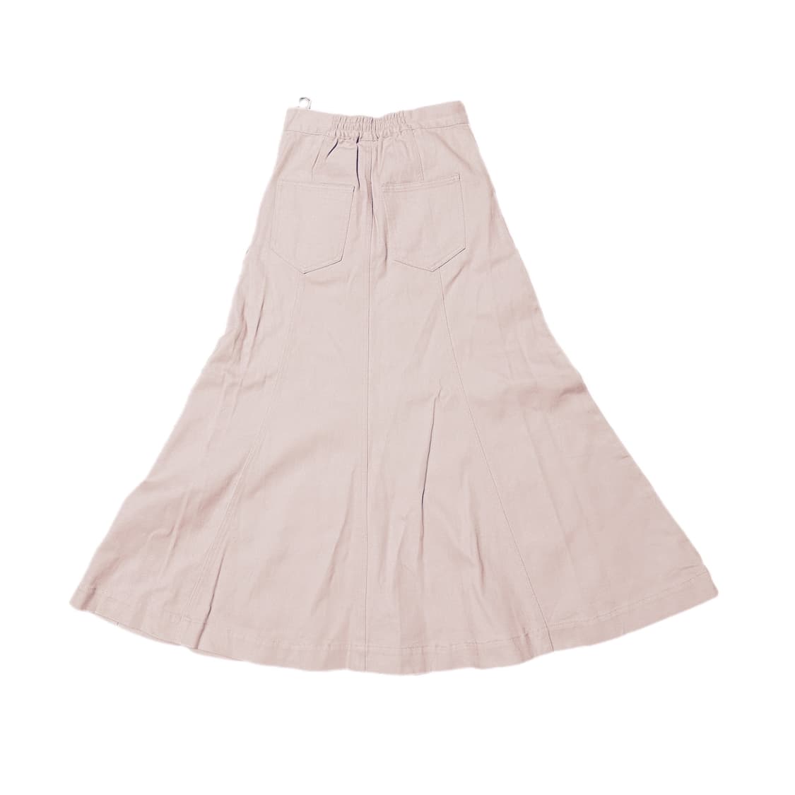 핑크 데님 롱스커트(뒷밴딩) 상품이미지2