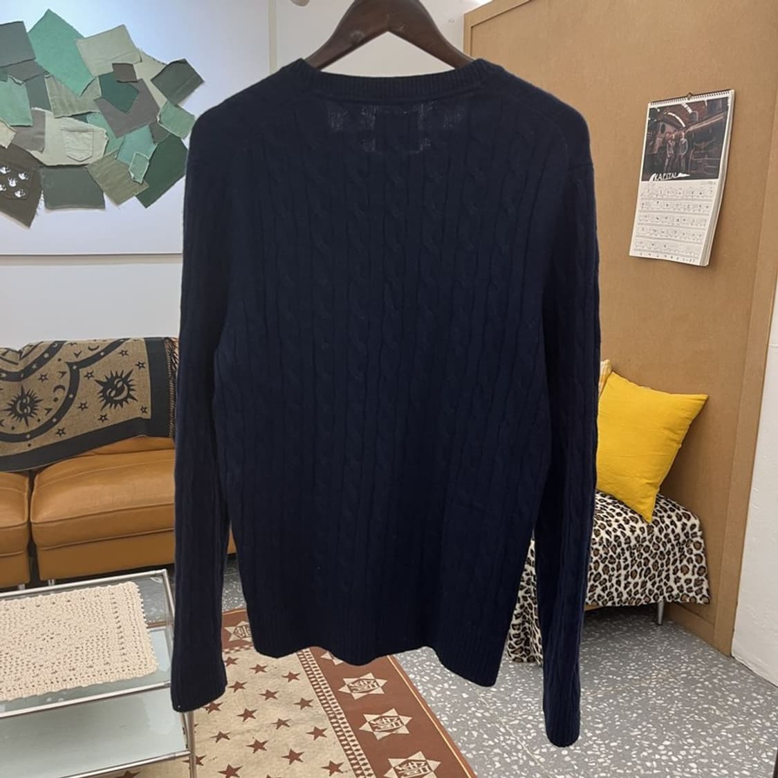 아베크롬비 올드스쿨 빈티지 모던 캐주얼 꽈배기 니트 S C10080 상품이미지4