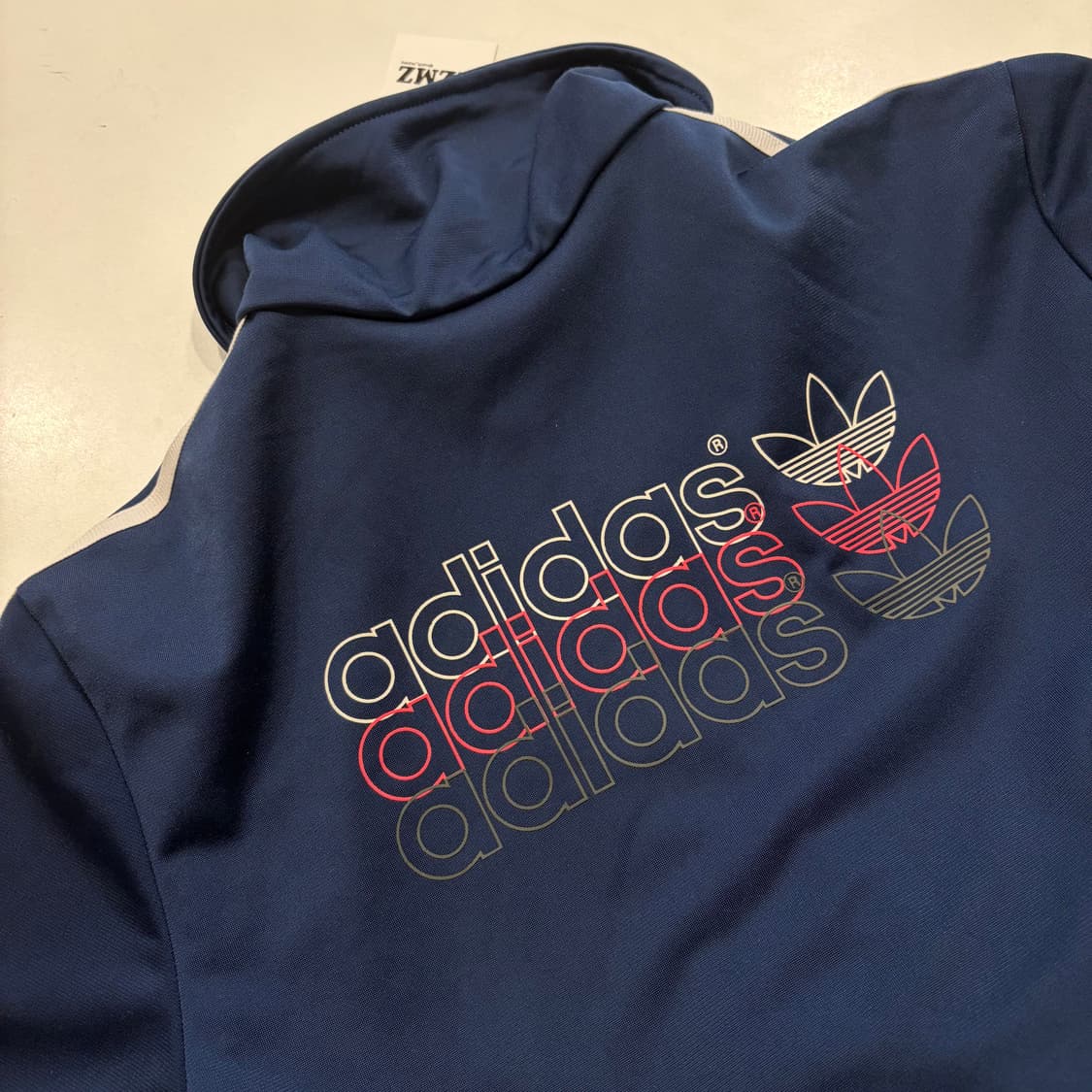13s 아디다스 트리플로고 네이비 삼선 트랙탑 져지 D875 상품이미지7