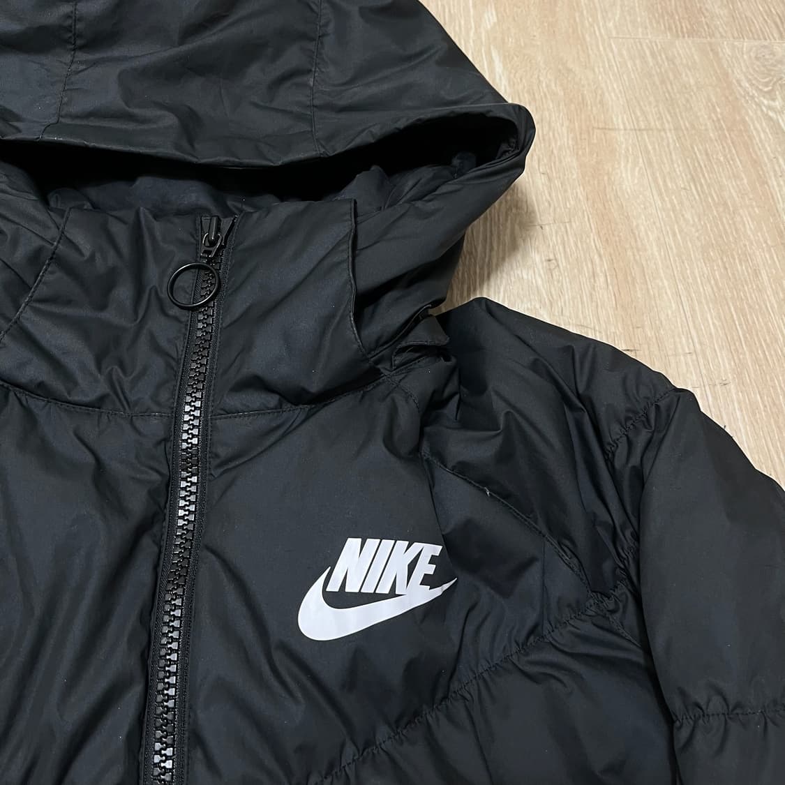 나이키 남성 스우시 덕다운 후드 롱패딩 M/95  상품이미지3