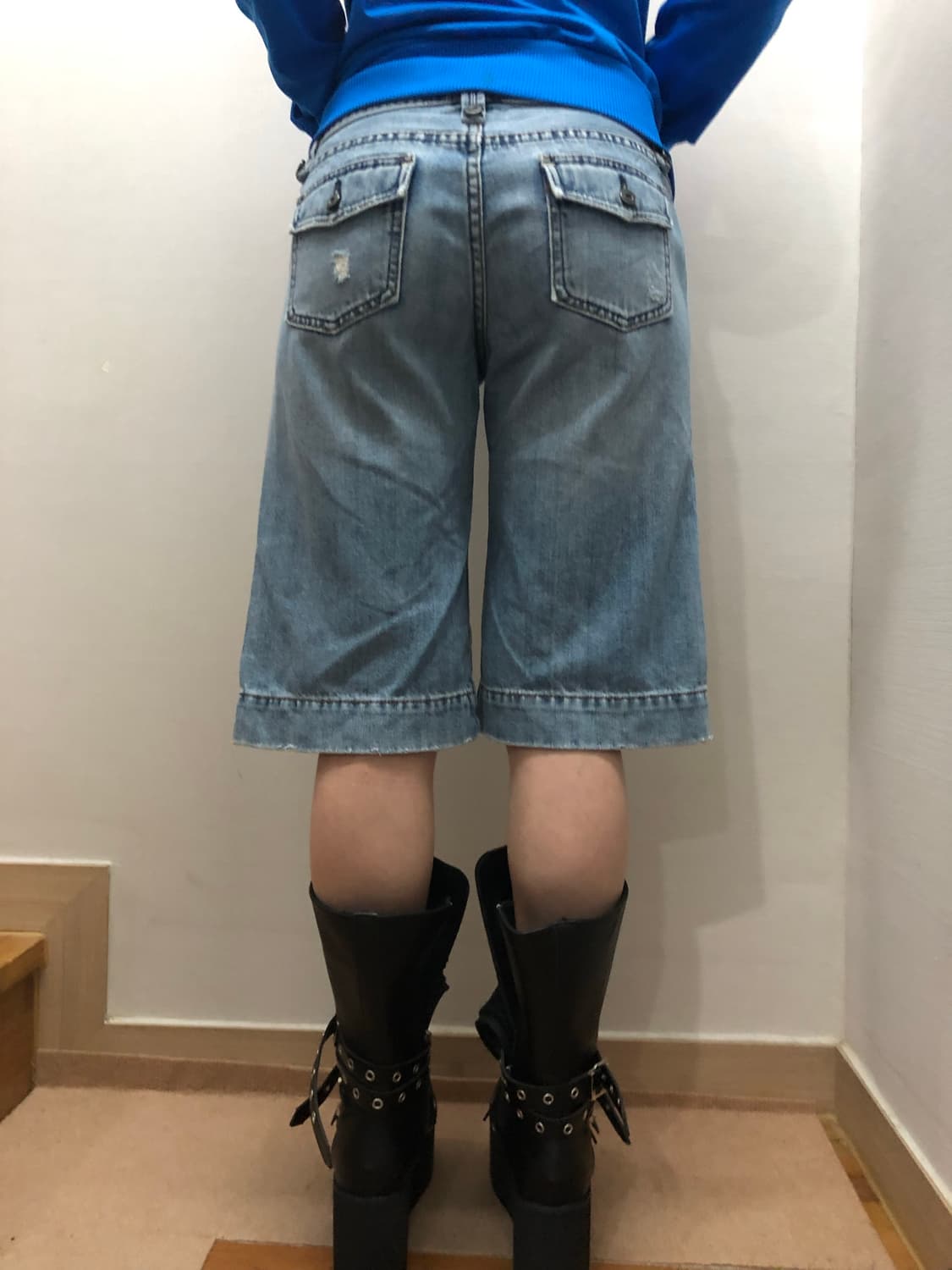 빈티지 갭 로우라이즈 데님 버뮤다 팬츠 상품이미지2