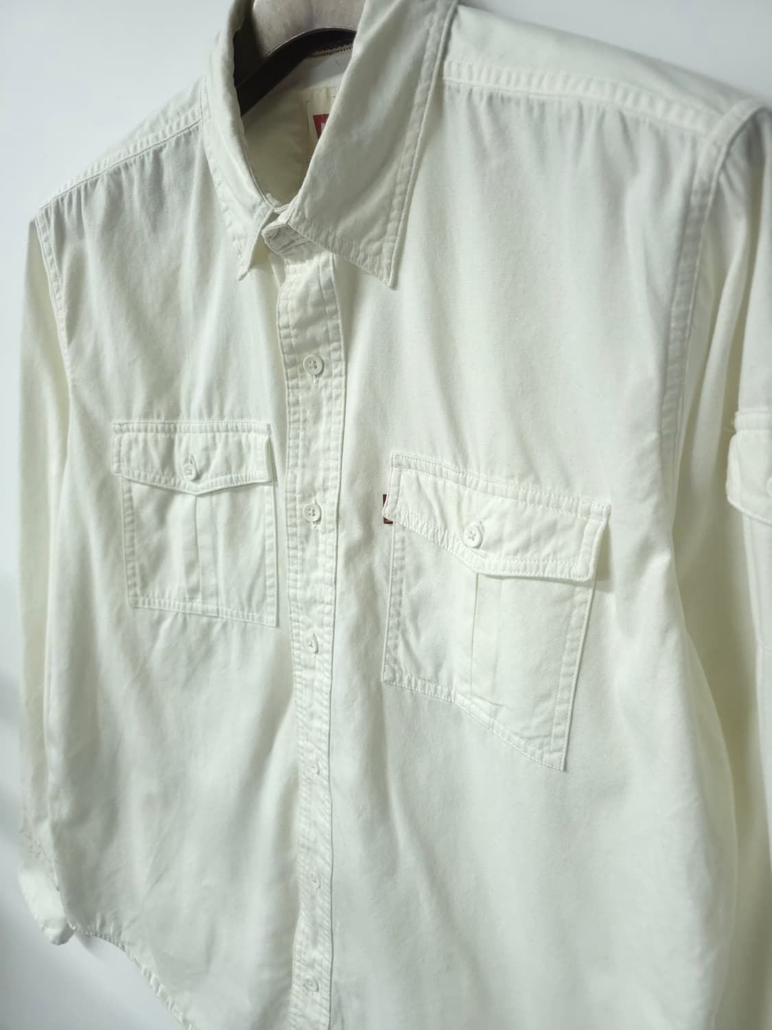 리바이스 화이트 셔츠 M 상품이미지5