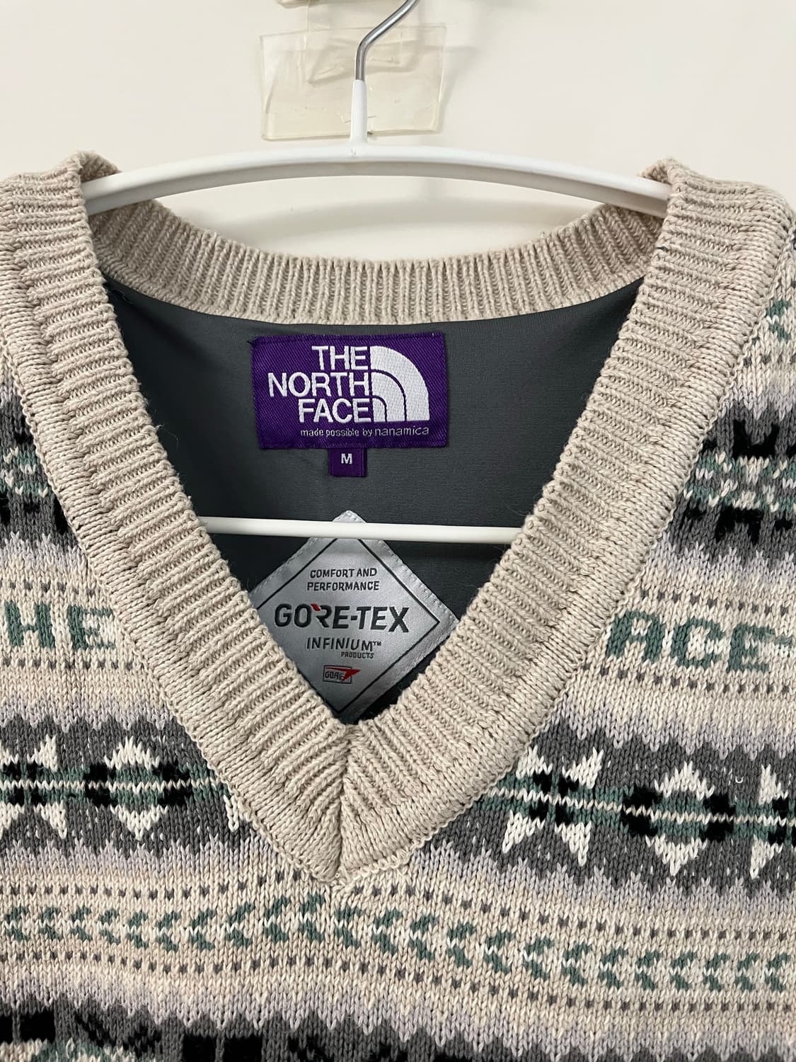 노스페이스 퍼플라벨 고어텍스 인피니움 페어아일 니트베스트 / M 상품이미지5