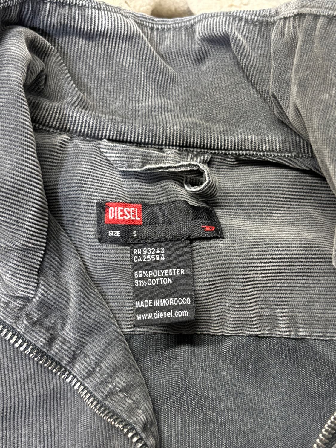 DIESEL washed corduroy jacket gray  상품이미지8