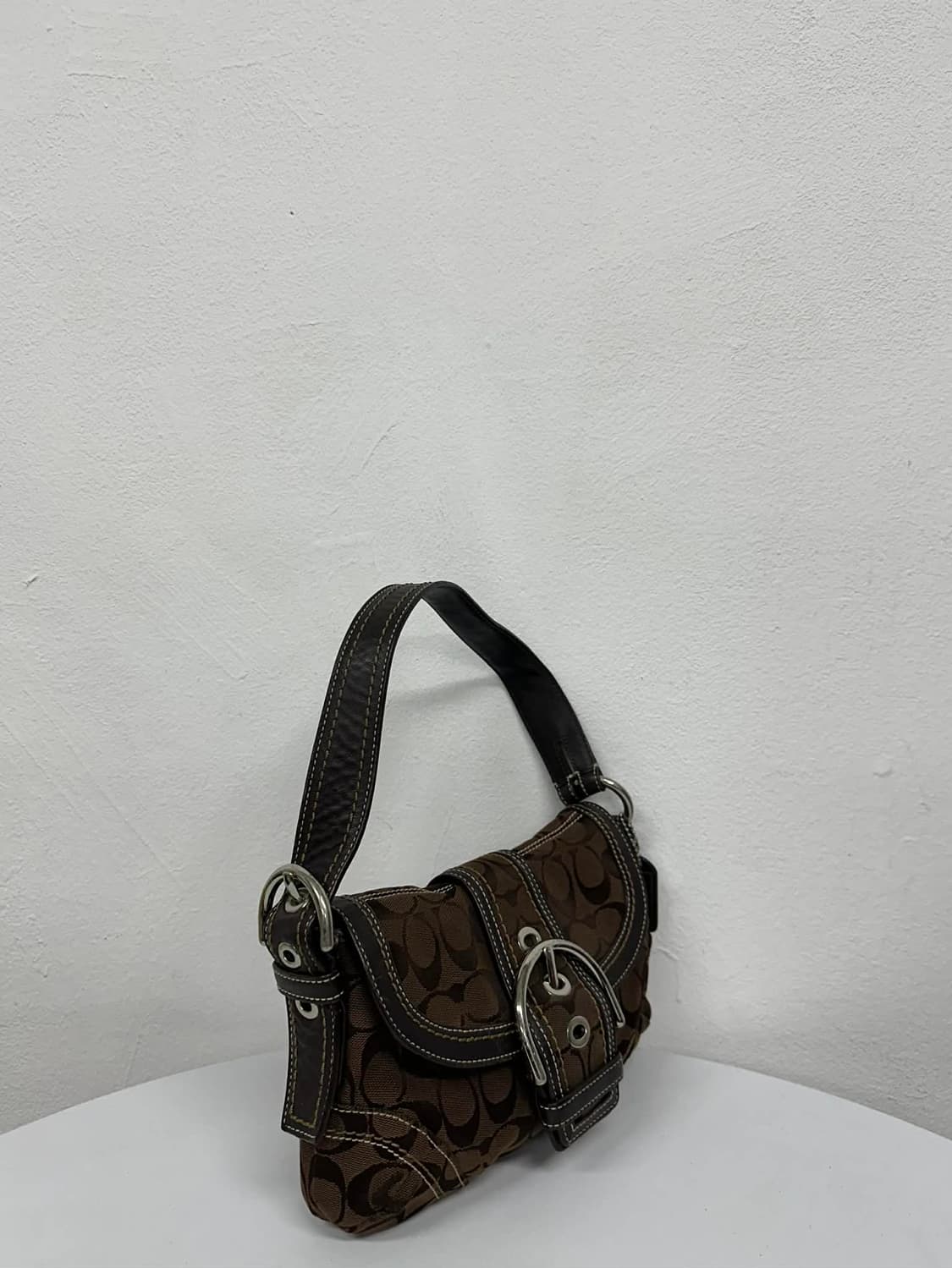 코치 브라운 빅버클 자가드 숄더 & 토트백 상품이미지2