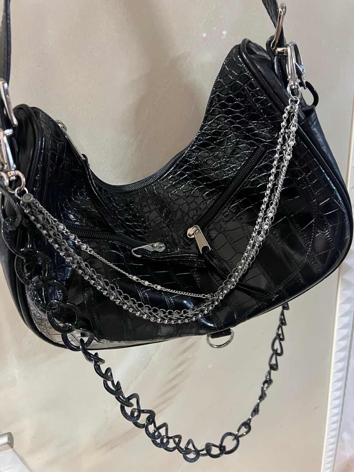 이우가마카라스 체인 숄더백 상품이미지1