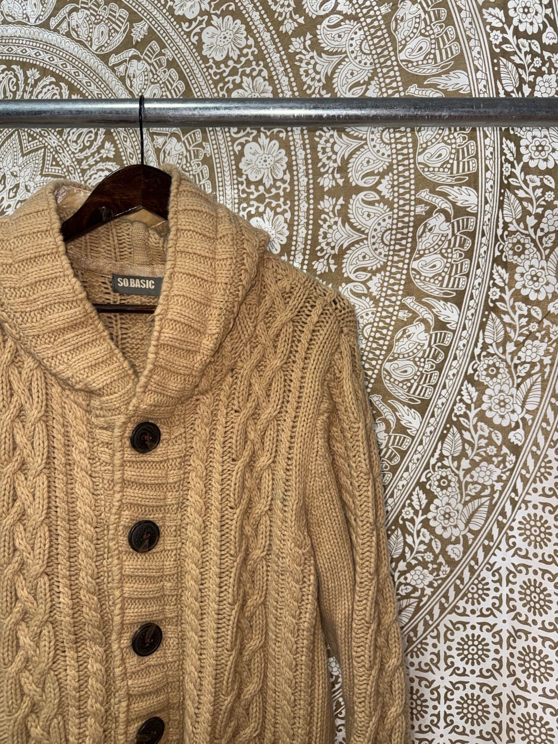 So basic 케이블 니트 가디건 상품이미지4