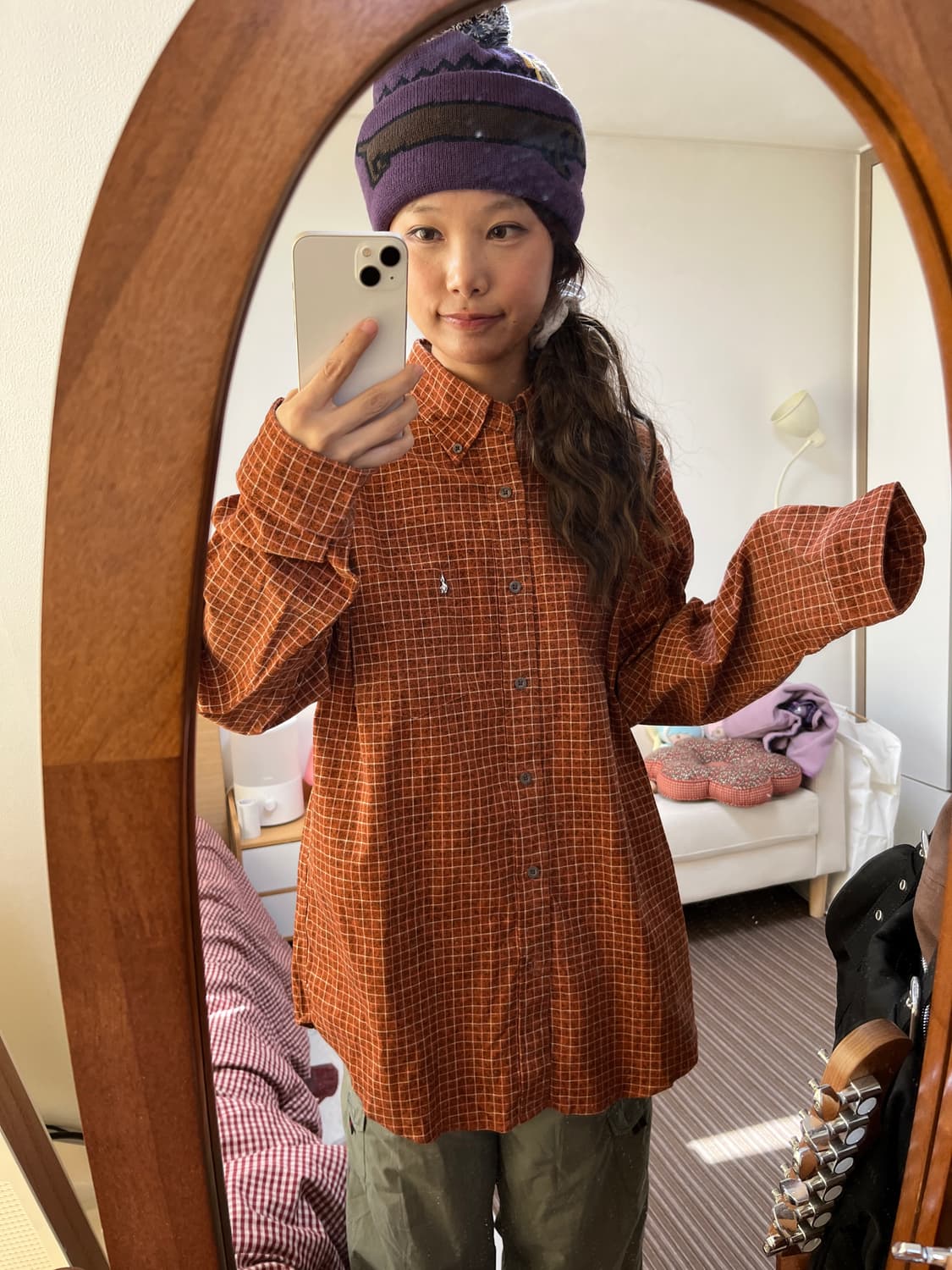 hush puppies 강아지 체크 셔츠 상품이미지2