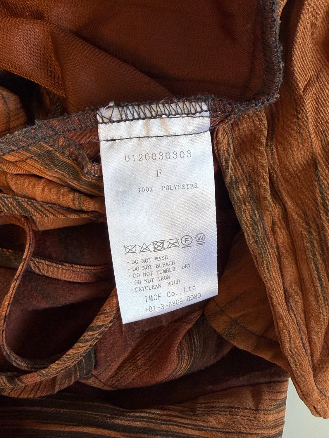 brown pattern dress 상품이미지10