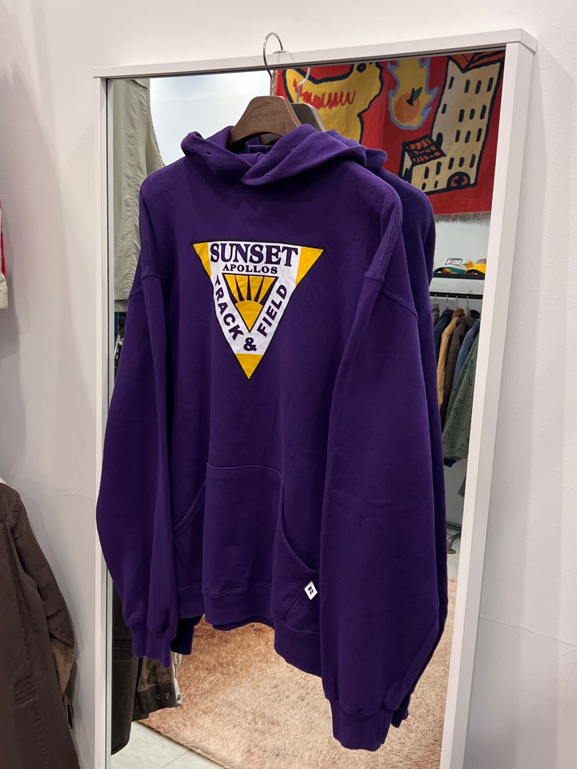 90-00s Russell 러셀 SUNSET 스웻 후드 상품이미지1