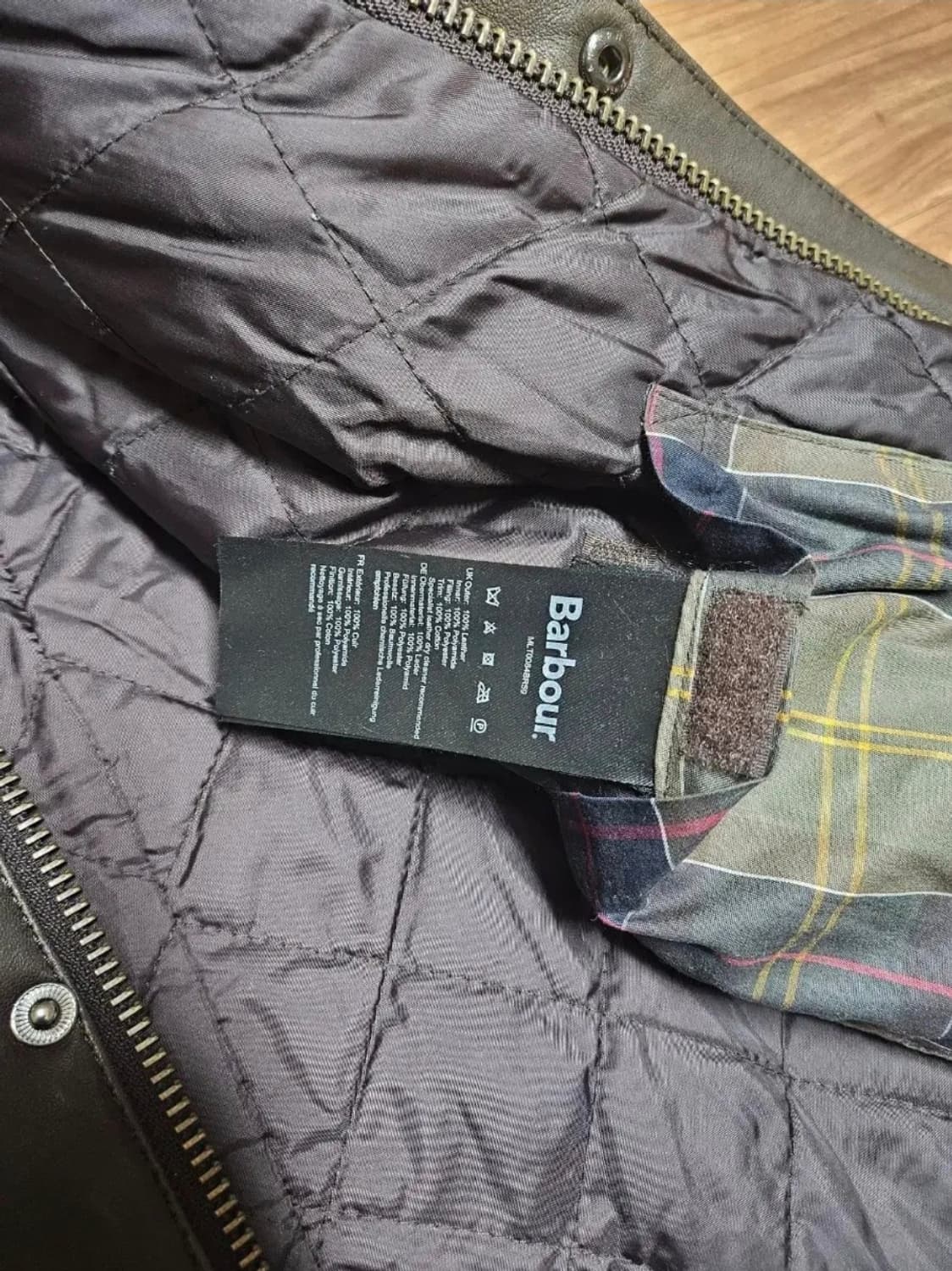 바버 비데일 레더 자켓 M, 100 상품이미지6