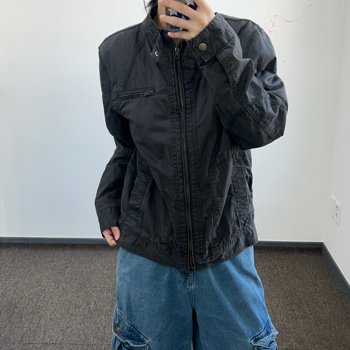 Guess 게스 코튼 차콜 자켓 상품이미지2