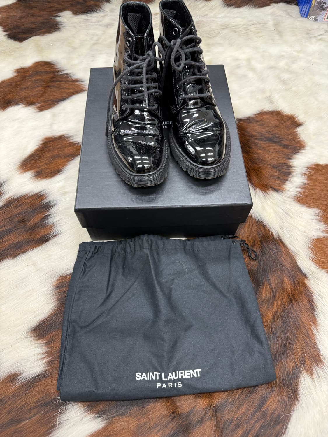 생로랑 페이턴트 워커 부츠 상품이미지3