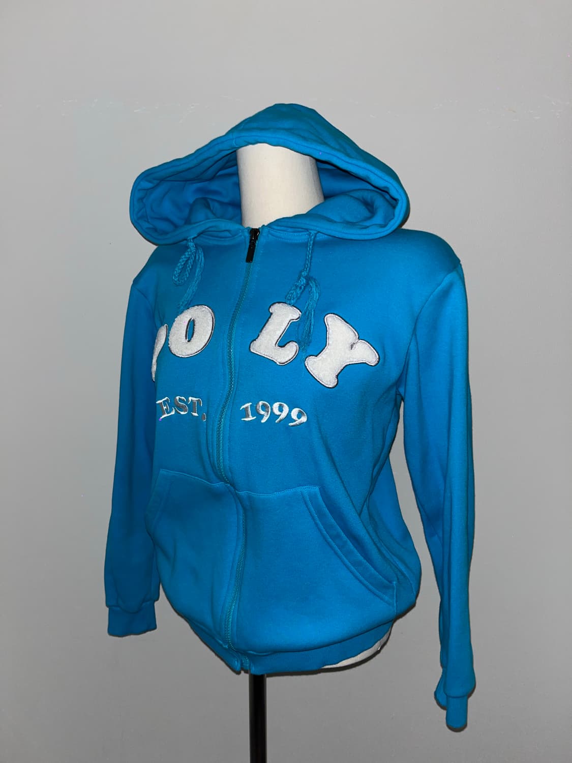Blue Unique Hooded Zip-Up 상품이미지3