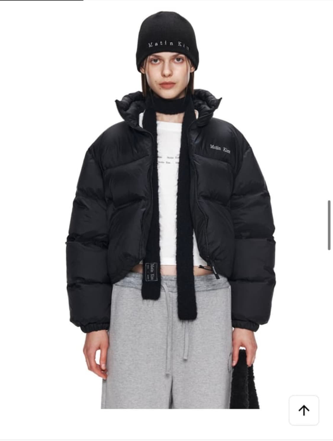 마뗑킴 숏패딩 matinkim 하이넥 클래식 크롭 푸퍼 다운자켓 상품이미지1