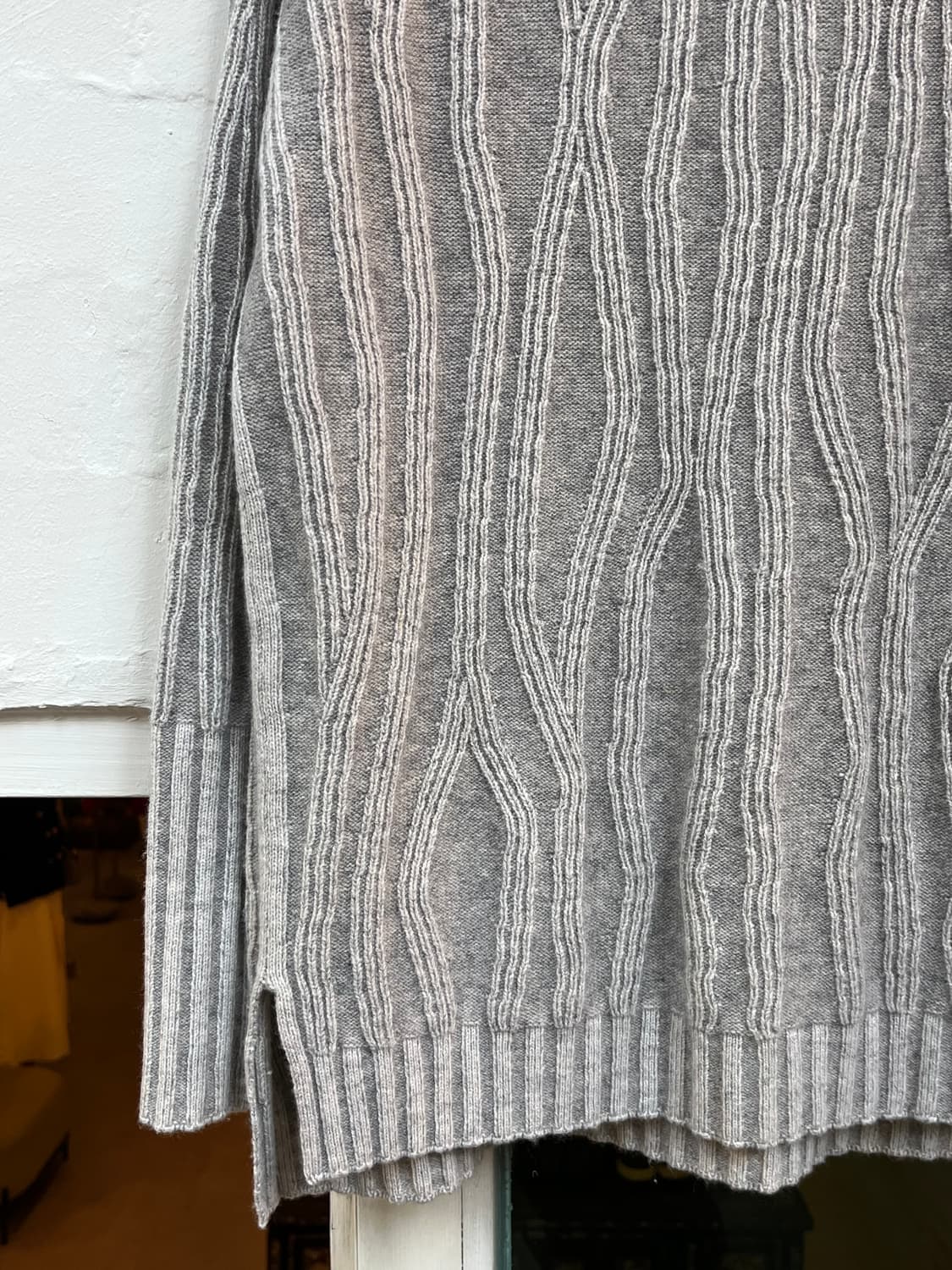 Vince 울 캐시미어 리브 니트 스웨터 XS 상품이미지4