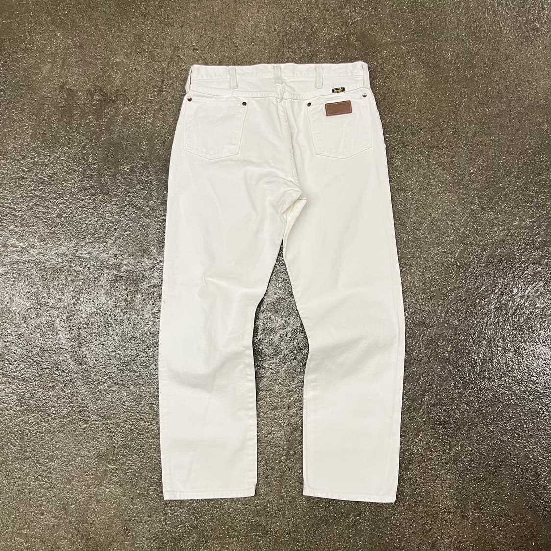 90s Wrangler 카우보이 컷 크림진  (34“) 상품이미지2