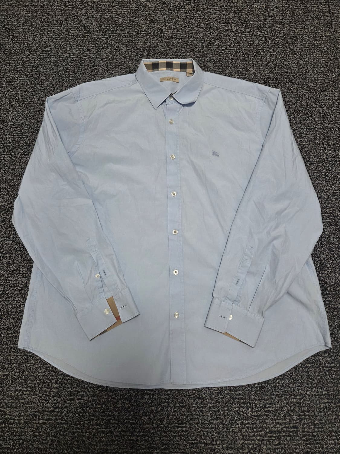 버버리 셔츠/2XL/블루(7) 상품이미지1