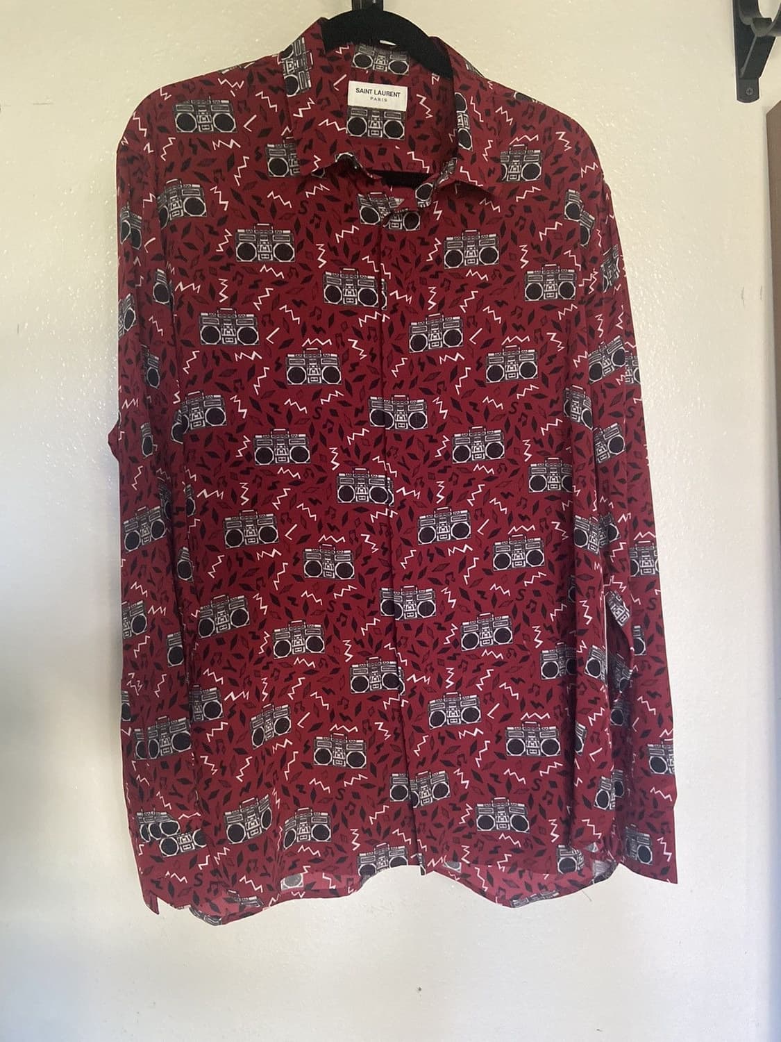 생로랑 19fw 라디오 실크 셔츠 상품이미지2