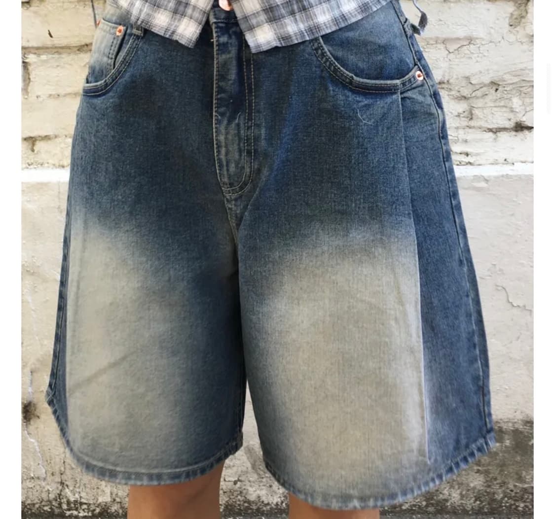 원턱 버뮤다 데님 상품이미지1