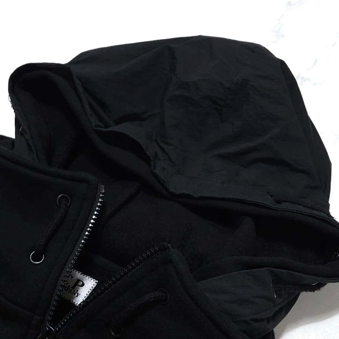 남녀공용95)CP COMPANY CP컴퍼니 후드 집업 자켓 블랙 상품이미지2