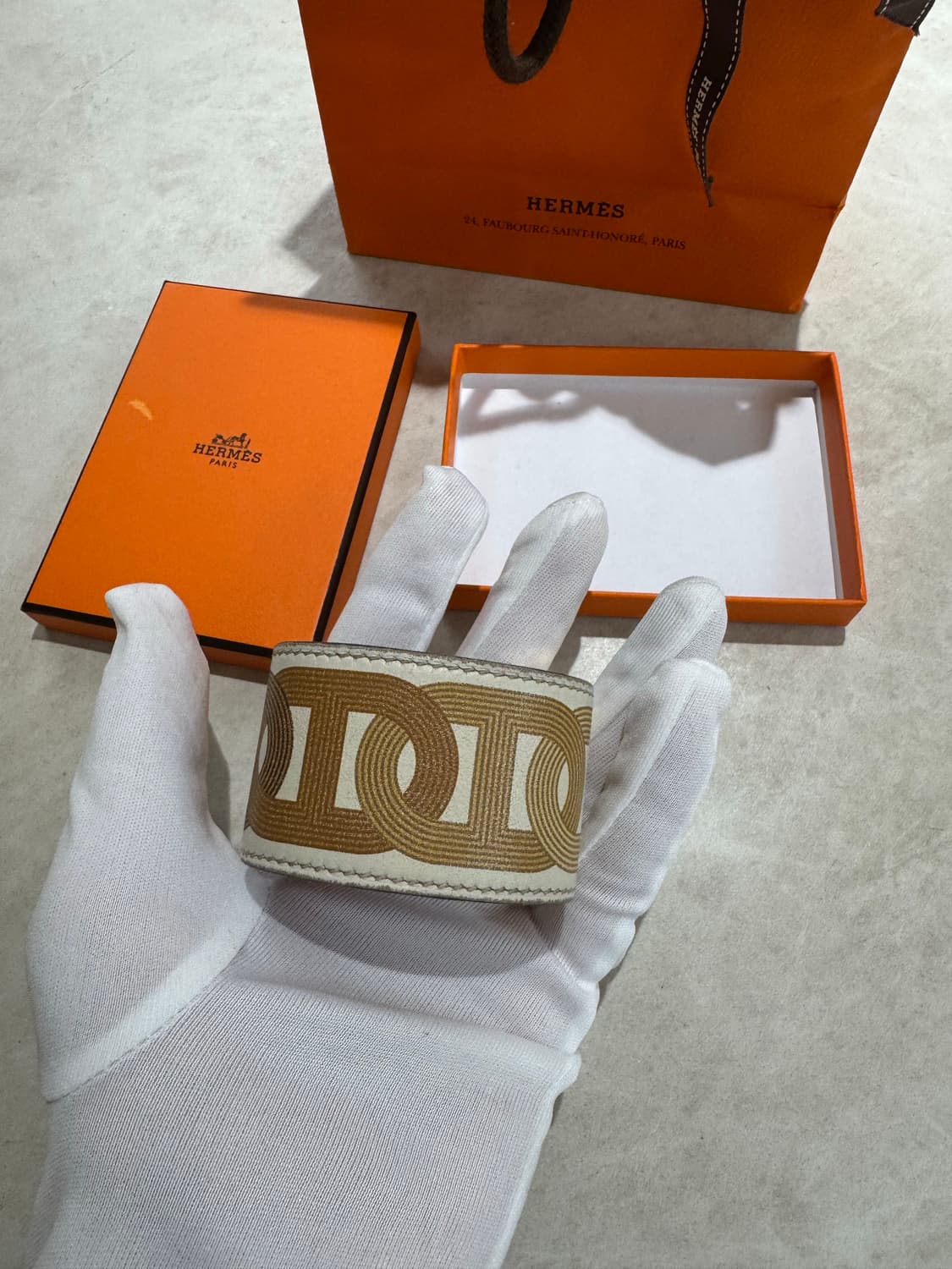 [정품] 에르메스 메도르 브레이슬릿 T2 금장 팔찌 상품이미지2