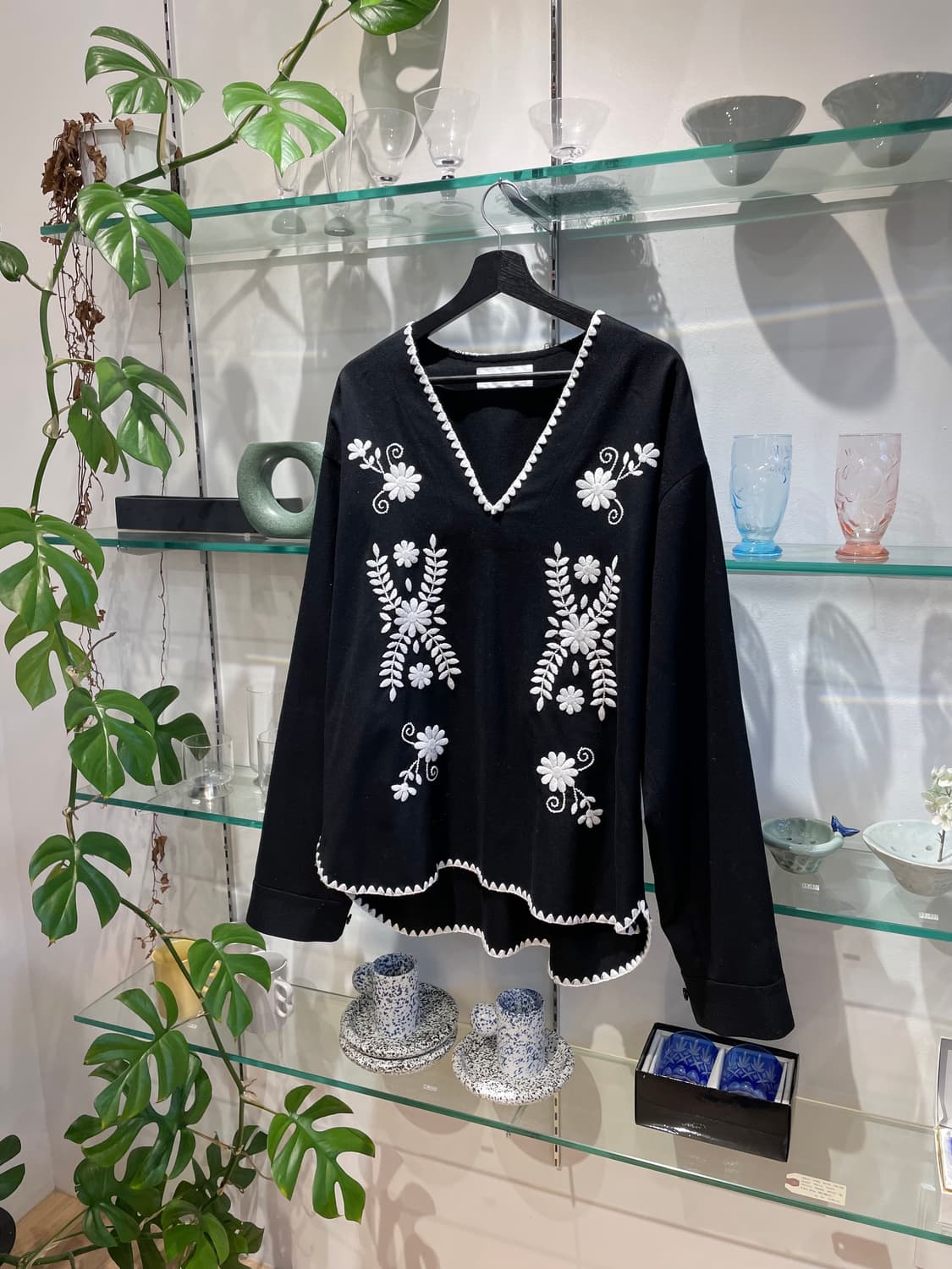 디스커버드 flower stitch flano sipper shirts 상품이미지5
