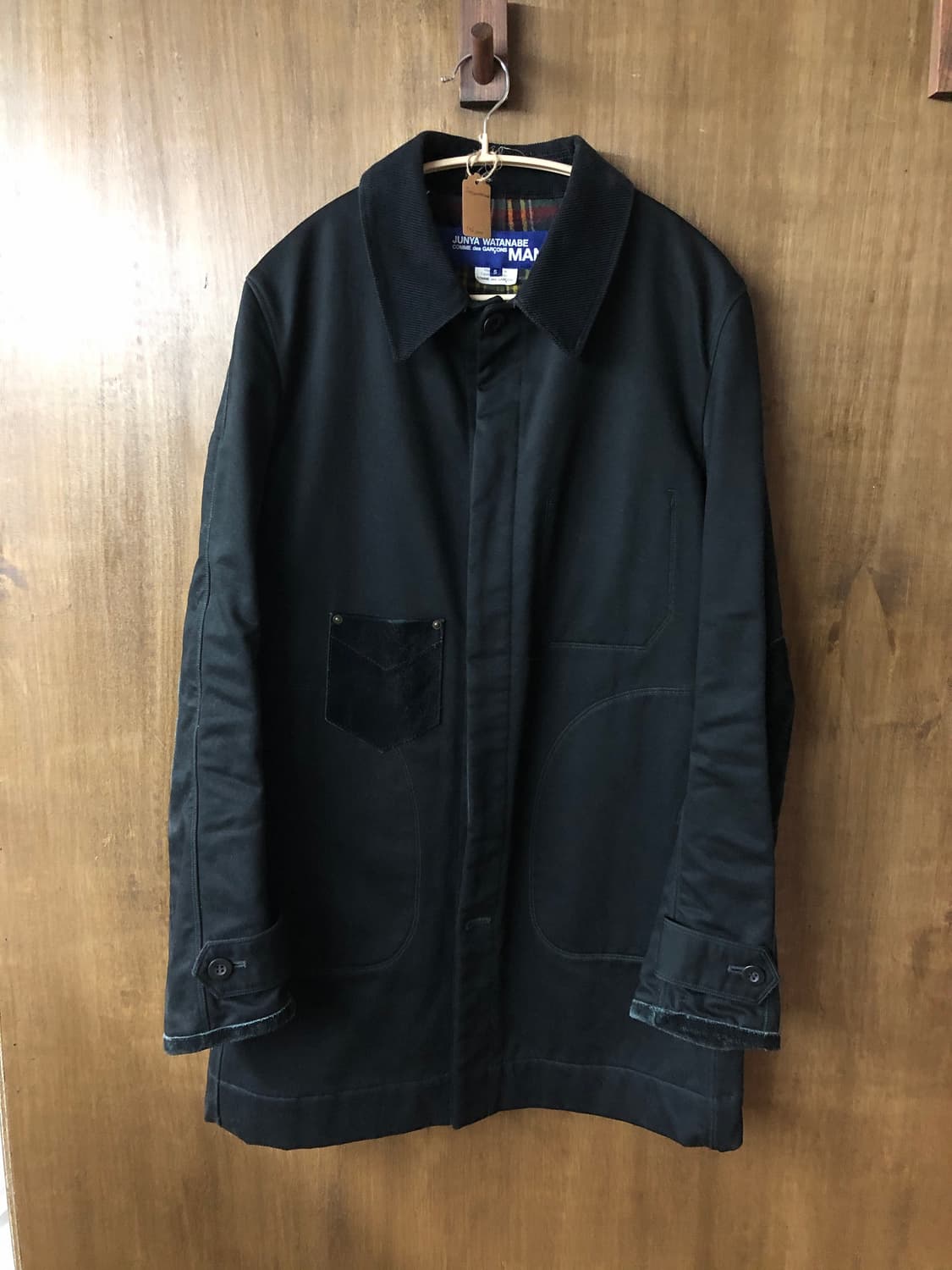 Junyawatanabe man 스웨이드 패치 코트 s 상품이미지1