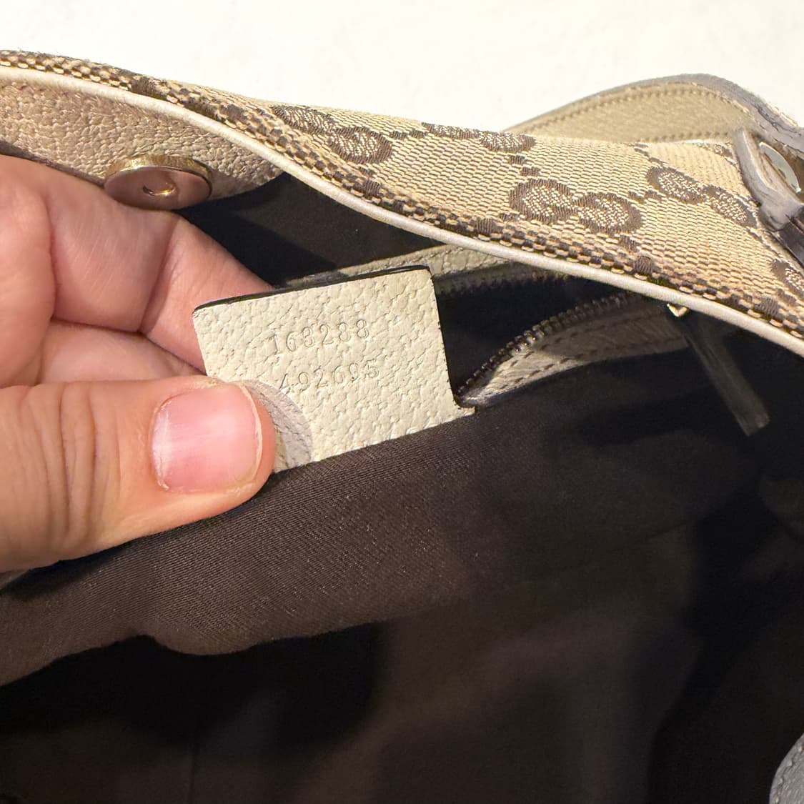 구찌 GG로고 캔버스 호보 숄더백 토트백 가방 상품이미지10