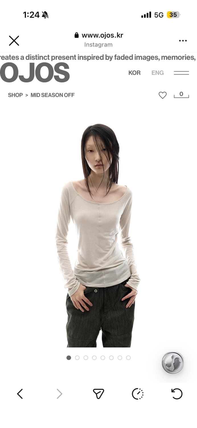 Flatseam Long Sleeve Top / Oatmeal 상품이미지2