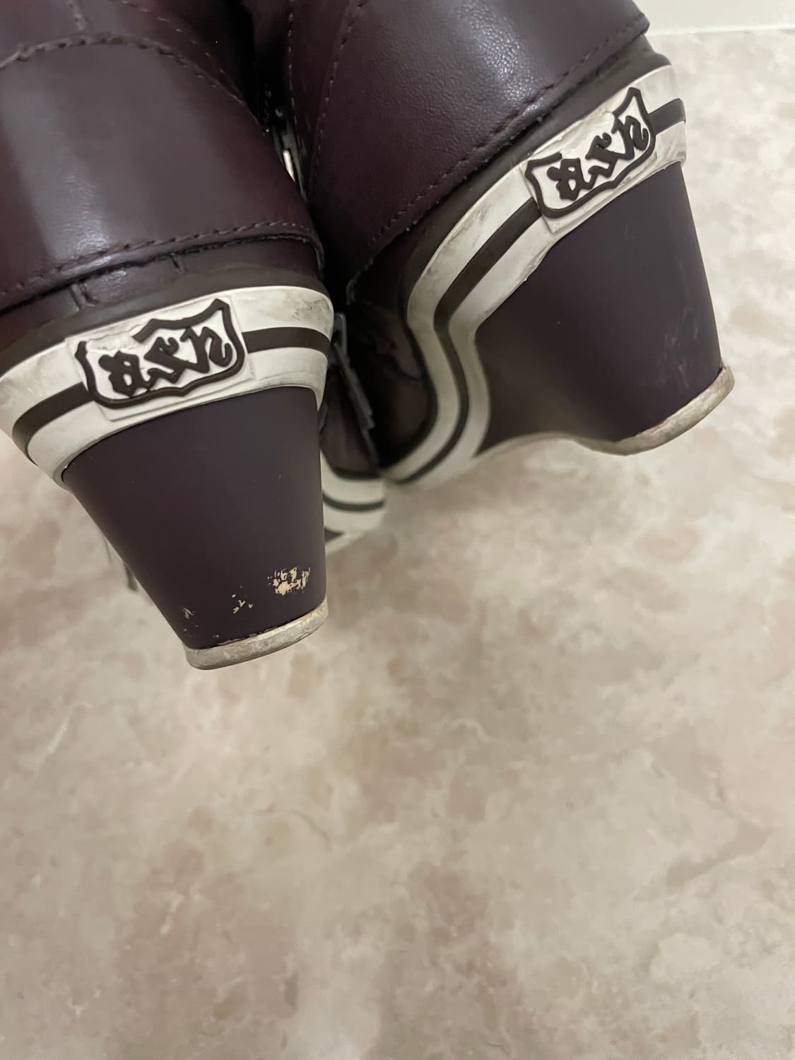 ash 가죽 웨지힐 스니커즈 브라운 상품이미지3