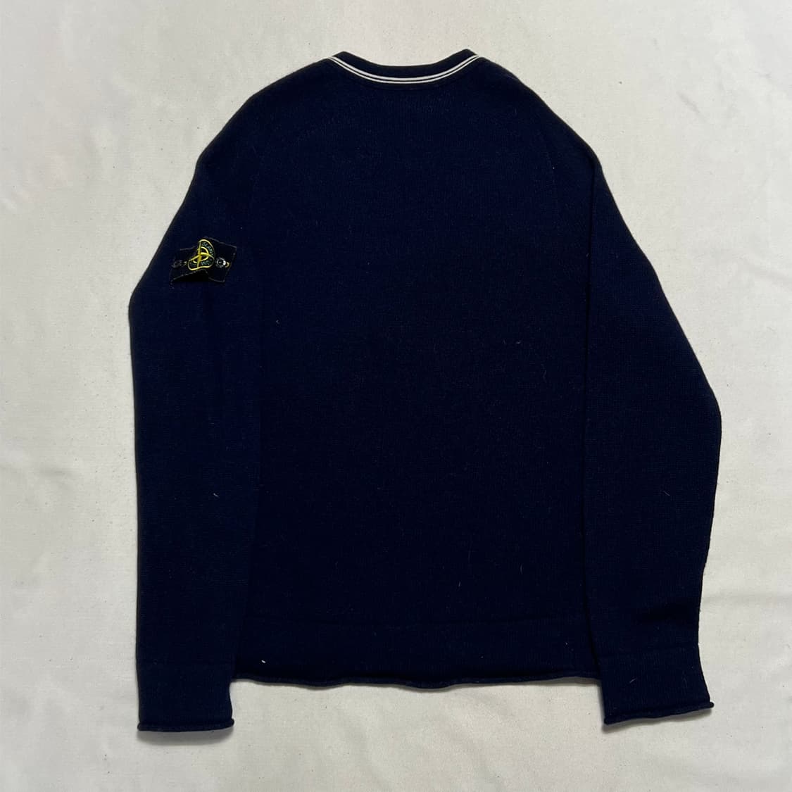 L 스톤아일랜드 패치와펜 네이비 니트 상품이미지3